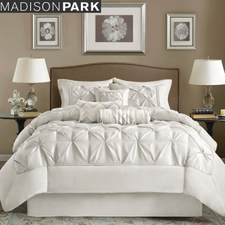 MADISON PARK(ޥǥѡ) ٥åȥͥ7åȡLafayette 7-piece Comforter SetWhite