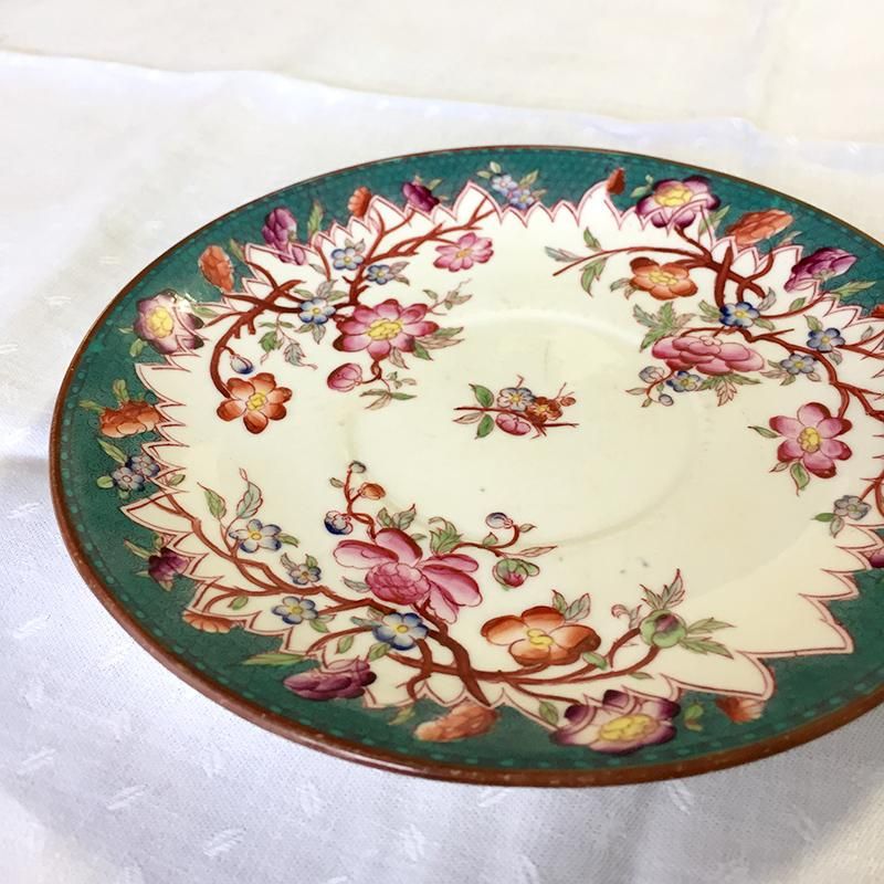 シノワズリ 手描きの花の小皿 （DGR 椿・梅） - soracoya（空小屋）