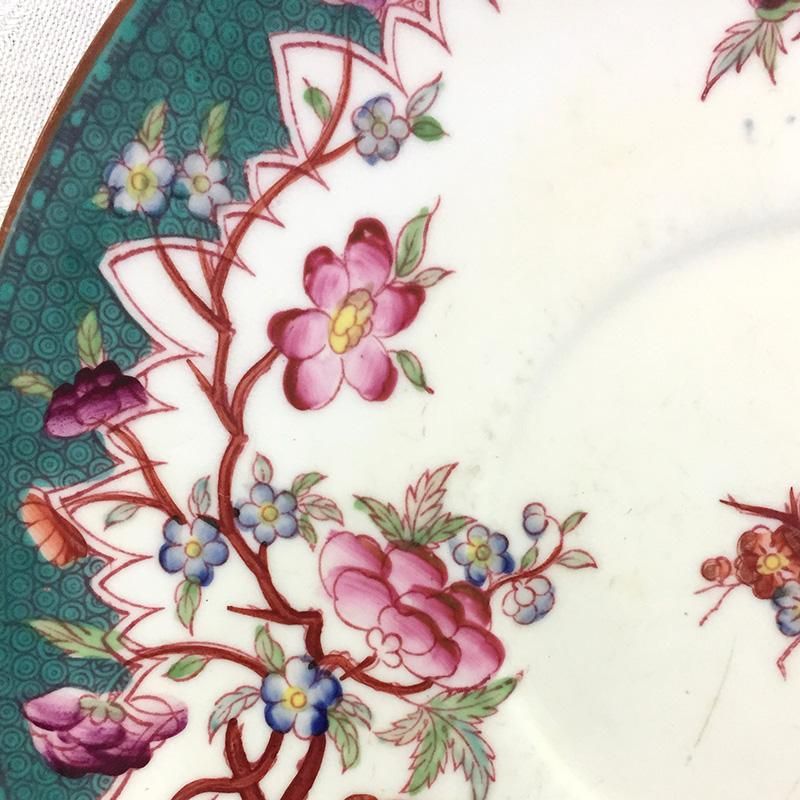 シノワズリ 手描きの花の小皿 （DGR 椿・梅） - soracoya（空小屋）