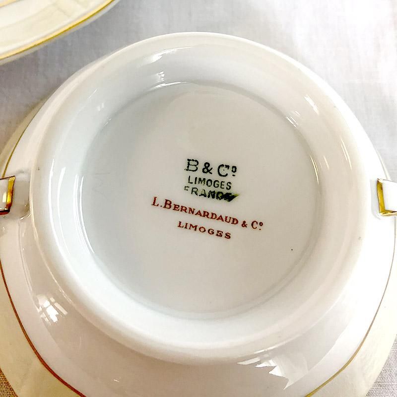 リモージュ ベルナルド スープカップ かわいい庭師 Limoges- soracoya