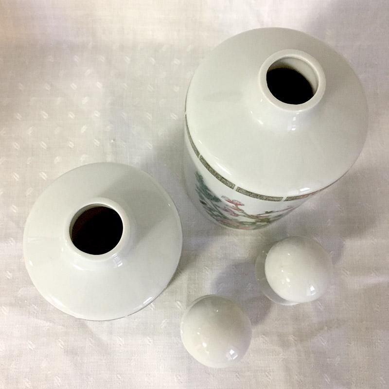 リモージュ 陶器蓋つき瓶 シノワズリ香水瓶（小のみ）Limoges