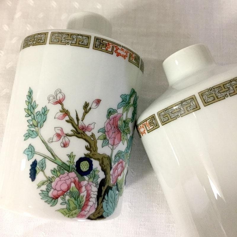 リモージュ 陶器蓋つき瓶 シノワズリ香水瓶（小のみ）Limoges