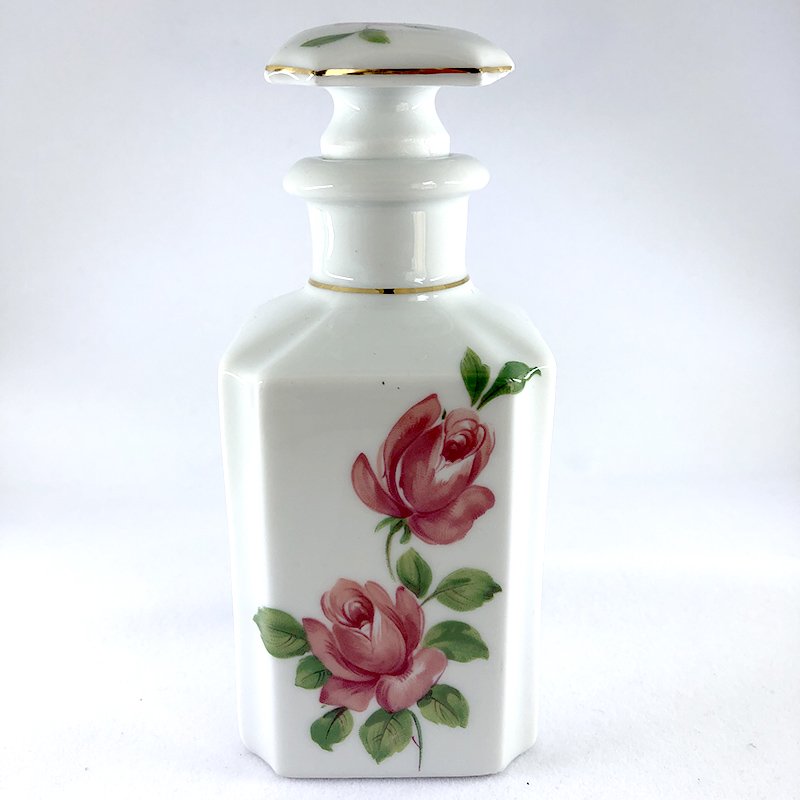 リモージュ 陶器蓋つき瓶 薔薇香水瓶（大小バラ売） Limoges ...