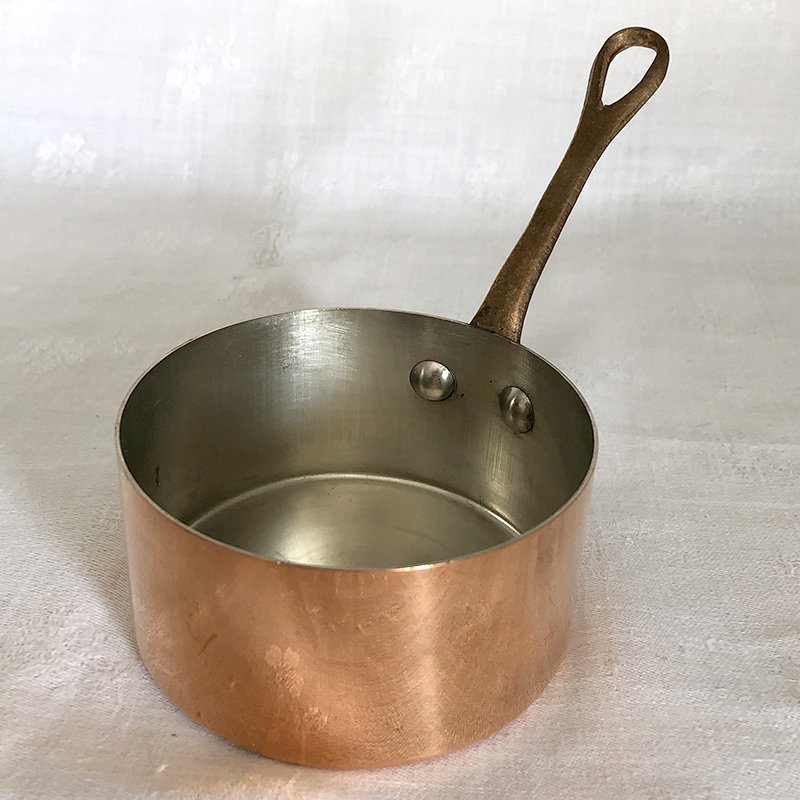 銅の片手鍋 ミニサイズ 錫メッキ加工（新品） soracoya