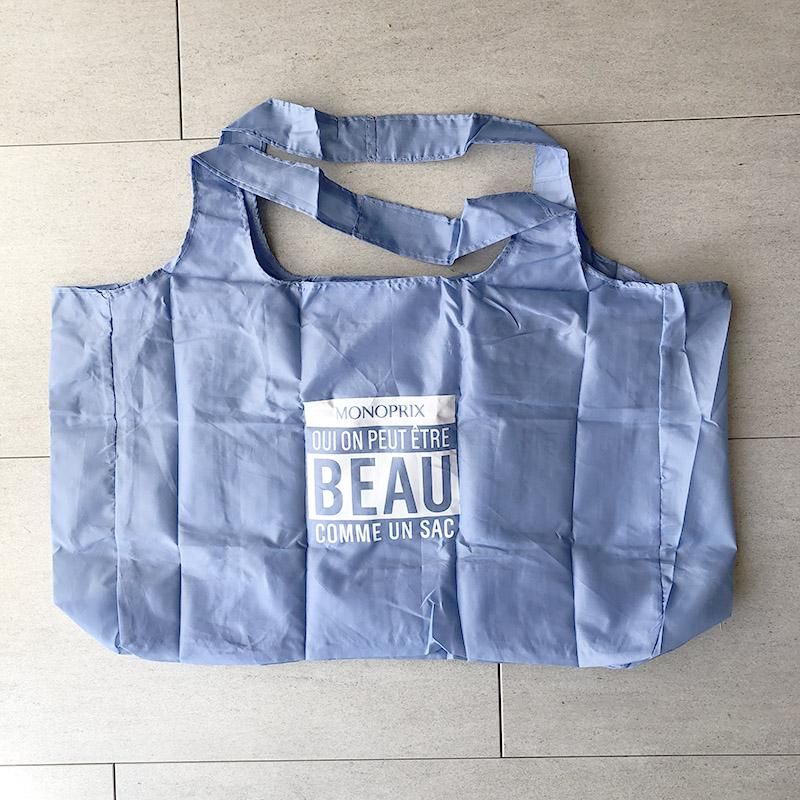 MONOPRIX エコバッグ ライトブルー【再入荷】 ーsoracoya