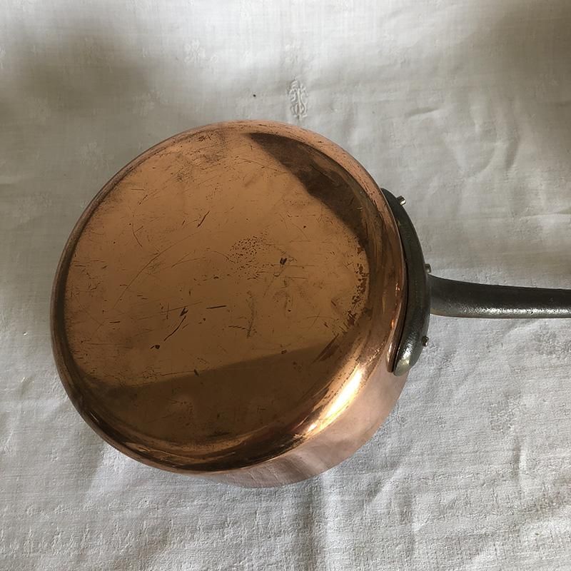 フランス FABRICATION FRANCAISE 銅片手鍋 soracoya フランス FABRICATION FRANCAISE 銅片手鍋 soracoya