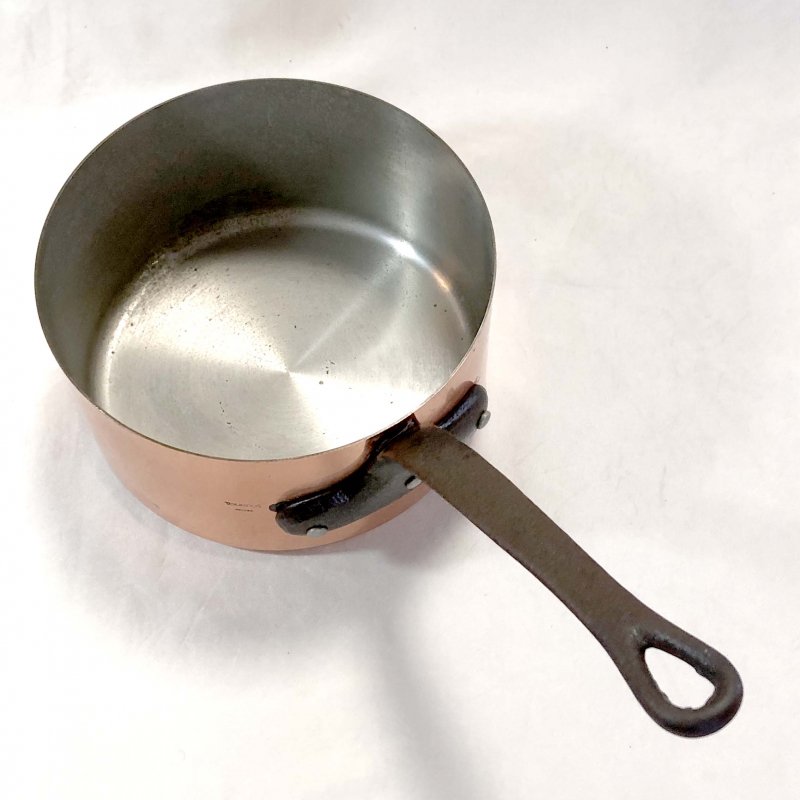 フランス 銅 極厚片手鍋（ソテーパン） 24cm・Matfer【IH】 - 調理器具