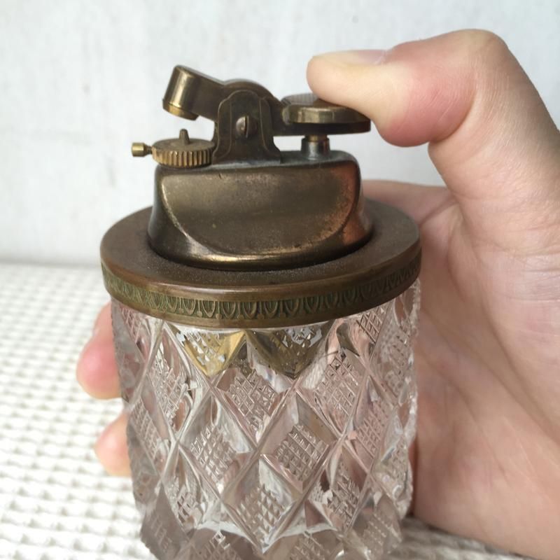 卓上オイルライター クリアガラス ヴィンテージ soracoya（空小屋）