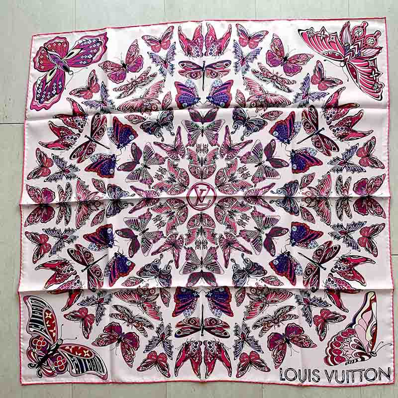 かずのブラ箱人気スカーフまとめルイヴィトン モノグラム スカーフ カレ90 ピンク系