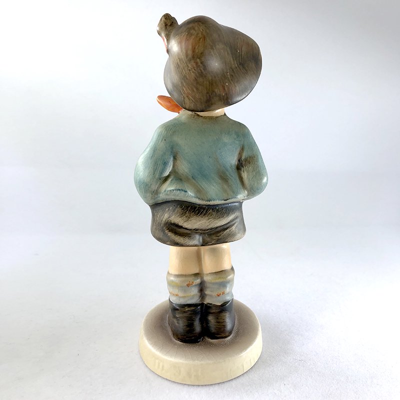 陶器人形 フンメルHummel ゲーベル社Geobel 少年 水色ジャケットーsoracoya