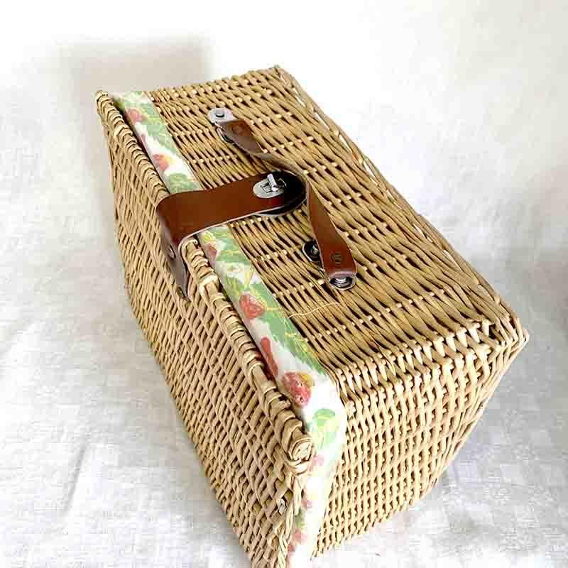 パニエ ピクニック用 バスケット ランチボックス 雑貨入れ