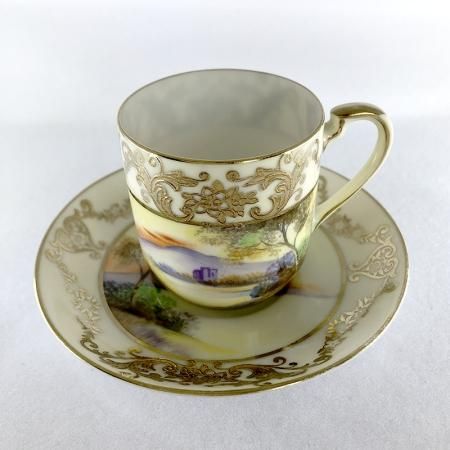 良品 オールドノリタケ Noritake カップ＆ソーサー & プレート トリオ 