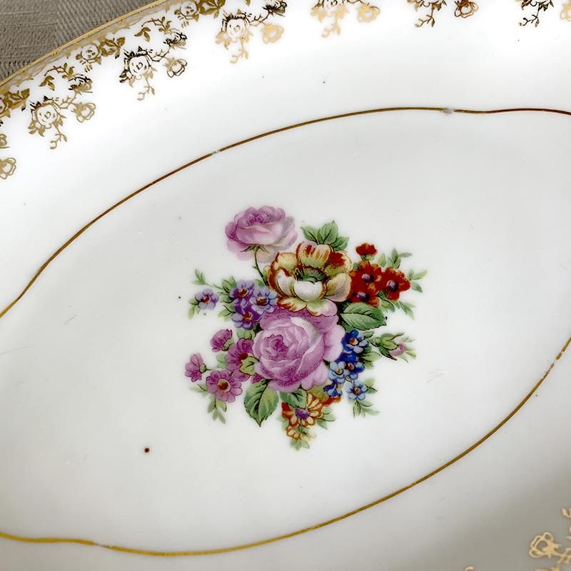 LIMOGES フランス リモージュ ブローチ 肖像画 手描き