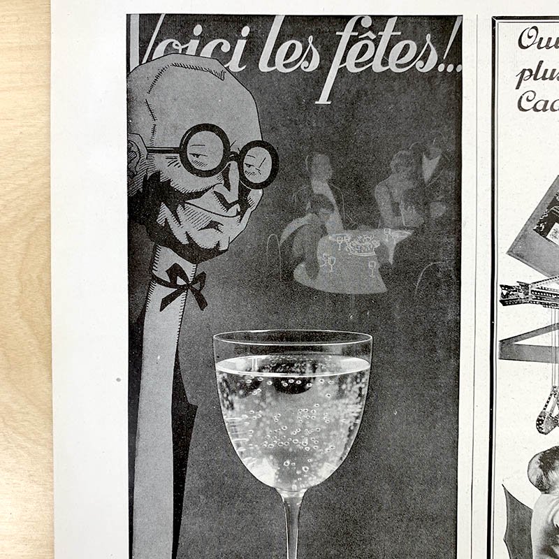 ヴィンテージ雑誌広告モノクロ4P 紳士靴・インテリア エドガーブラント（1931年12月） -soracoya