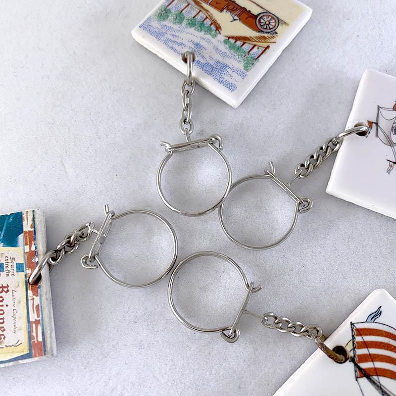 フランス雑貨 2.2キロ 200個程度 フレンチ キーホルダー アンティーク