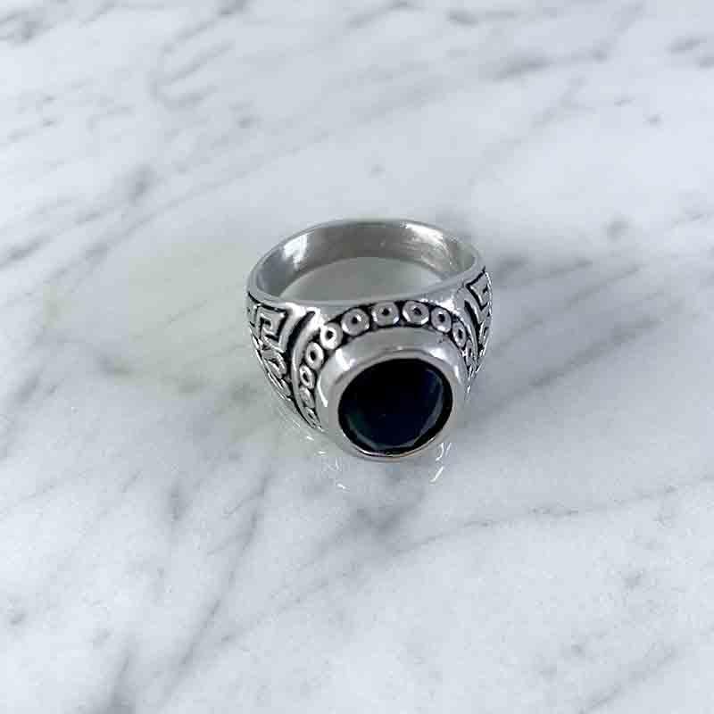 vv 指輪 リング vv.jewelry /オーバルオニキスリング silver925