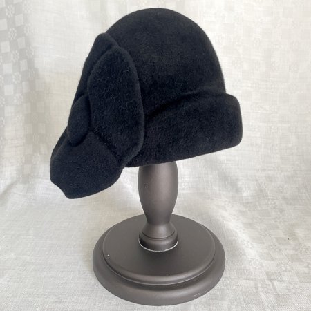 ＊サイズNONA★【時代物の魅惑】アンティーク レトロ　トーク帽　フェルト　なすこん帽子