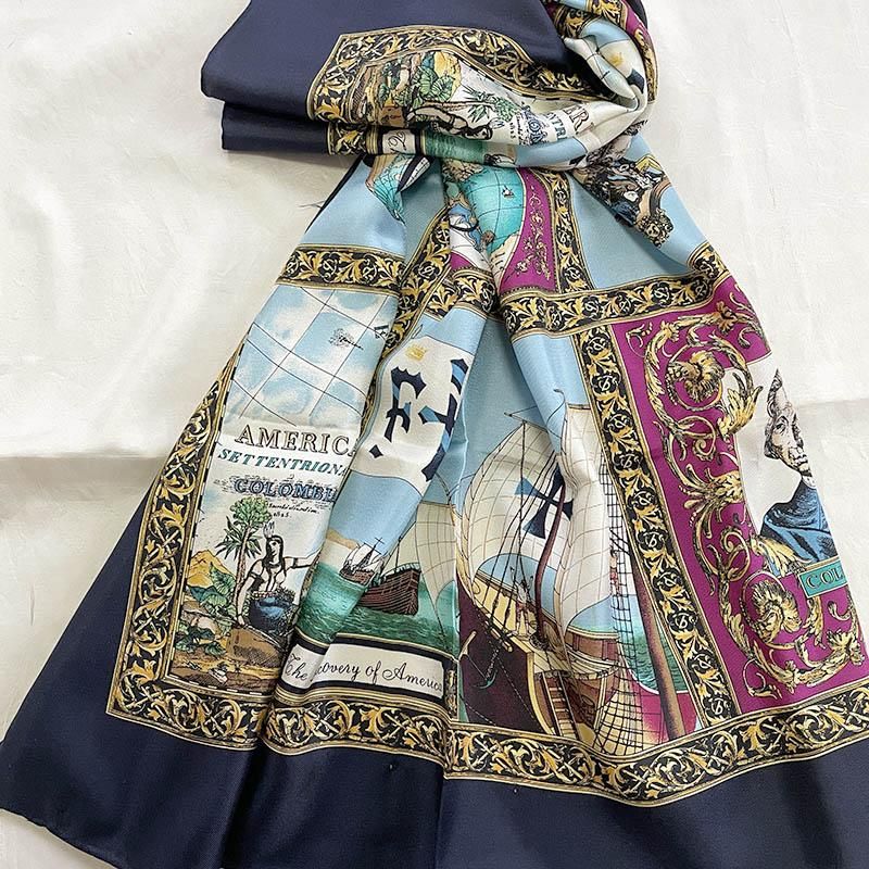 スカーフ シルクスカーフ カレ コロンブス Oscar de la Renta スカーフ シルクスカーフ カレ コロンブス Oscar de la Renta