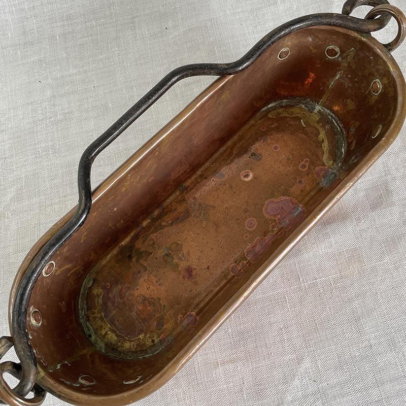 銅鍋 魚料理用鍋 小型ポワソニエール アウトドアに - soracoya（空小屋）-