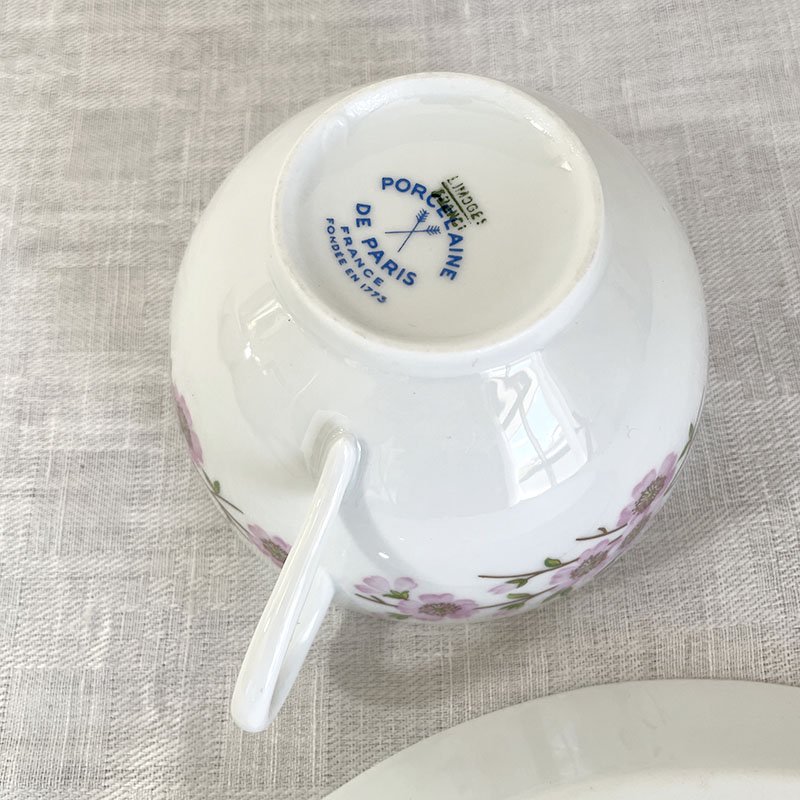 スナックセット リモージュ Porcelaine de Paris スナックプレート