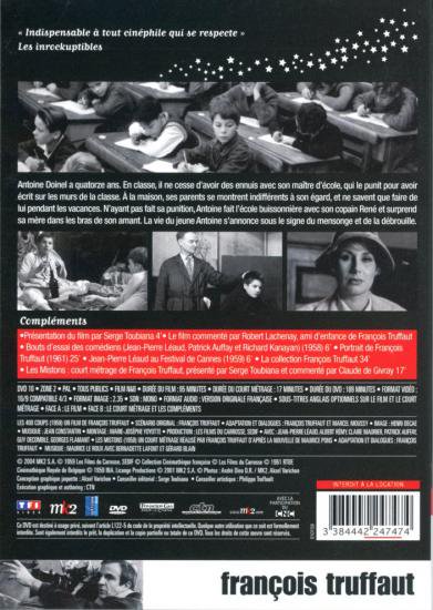 Les 400 coups 大人は判ってくれない (1959) / Francois Truffaut フランソワ・トリュフォー監督 DVD