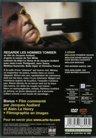 天使が隣で眠る夜('94仏) dvd Regarde les hommes tomber 天使が隣で眠る夜 (1994) / Jacques