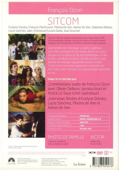 Sitcom ホームドラマ (1998) / Francois Ozon フランソワ・オゾン DVD