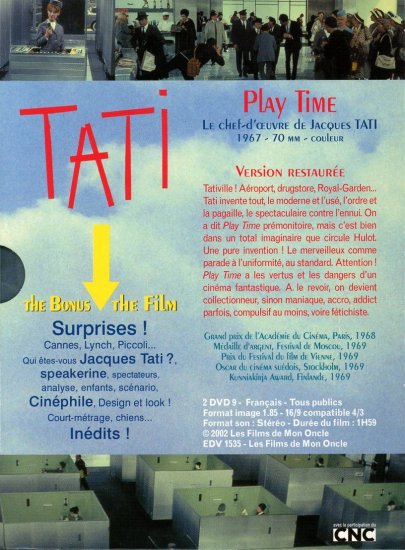 Playtime プレイタイム (1967) / Jacques Tati ジャック・タチ監督 2DVD