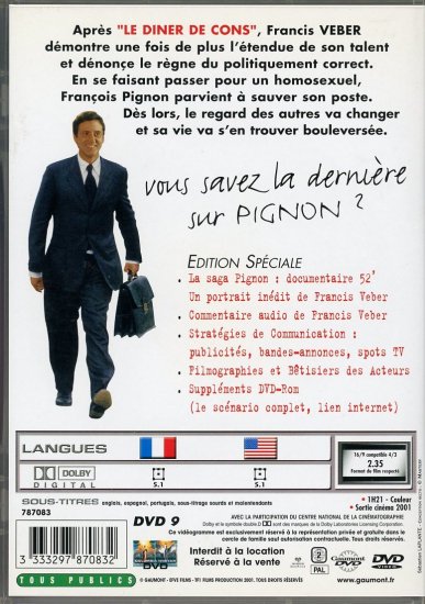 Le Placard メルシィ！人生 (2001) / Francis Veber フランシス・ヴェベール監督 DVD PAL Edition  speciale