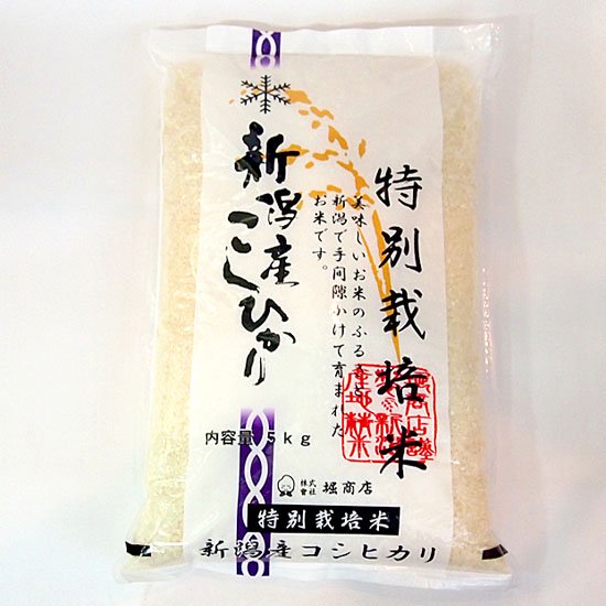令和元年産　特別栽培米　新潟こしひかり　10kg(5kg×2袋)