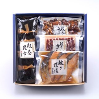 永徳 (村上市) 鮭の酒びたしと惣菜詰合せ NM-04(冷蔵)