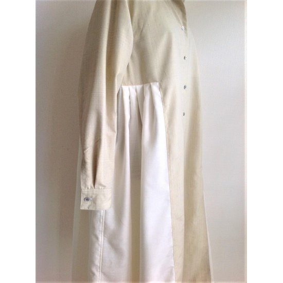【塩沢織】伝統織物のトップブランド塩沢紬の洋服　シャツワンピース