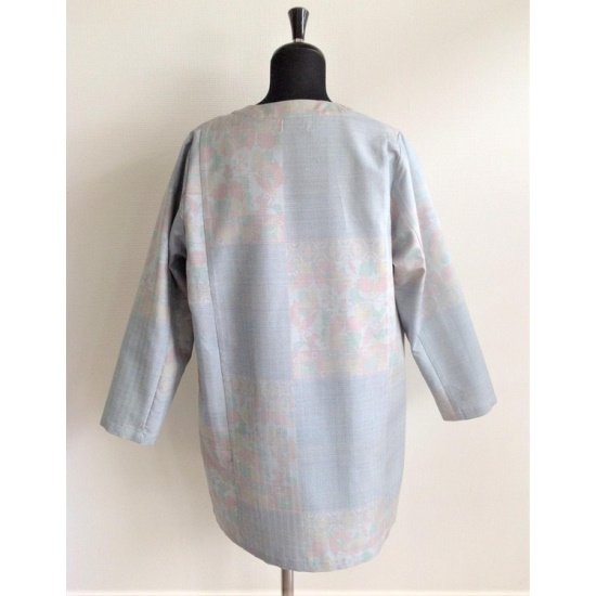 【塩沢織】伝統織物のトップブランド塩沢紬の洋服　ロングカーディガンＡ