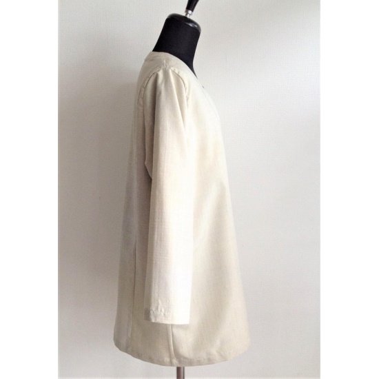 【塩沢織】伝統織物のトップブランド塩沢紬の洋服　ロングカーディガンＢ
