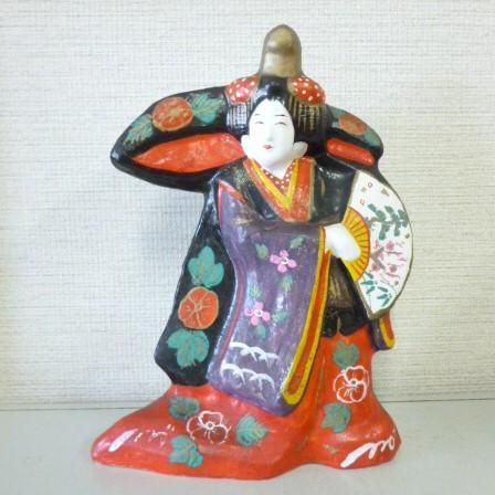 郷土玩具 長野 中野土人形(立ヶ花人形) 福禄寿 作者:西原邦男
