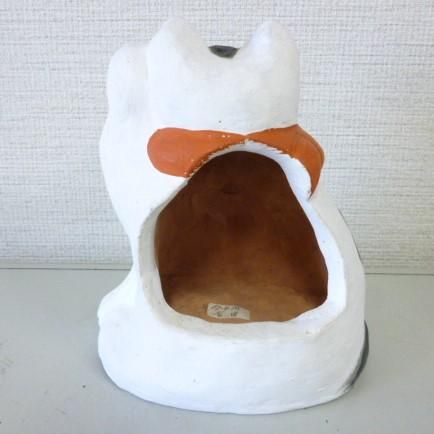 No. 0059 完売御礼！ 今戸焼火入れ・招き猫 吉田義和 作