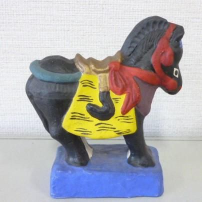 No. 0455 古賀人形・黒馬 - おもちゃばこ 日本土鈴館