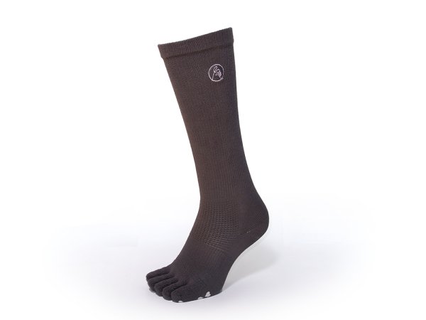 Rubes High Socks：足裏ハート：グレー Gray + heart pattern sole