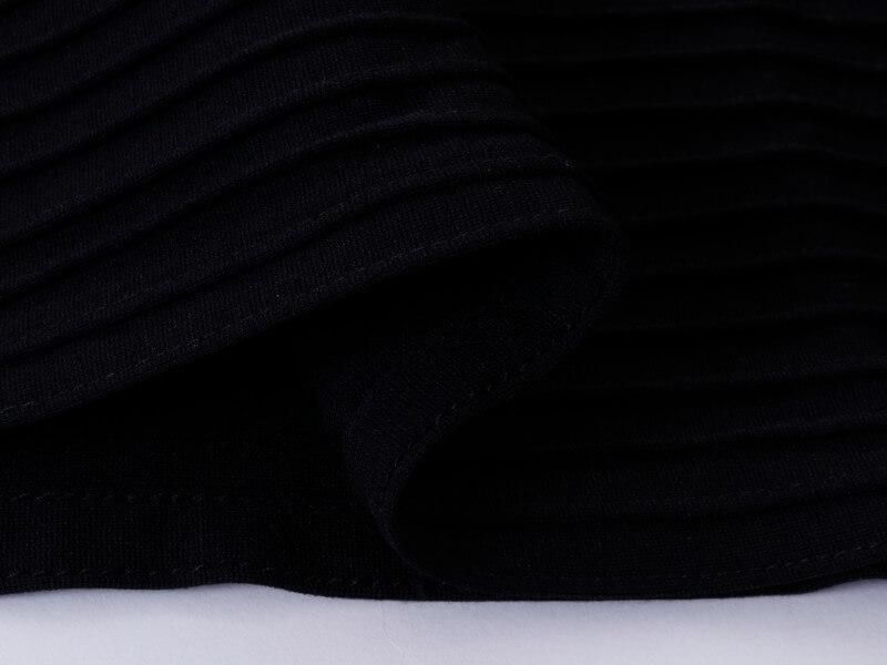 S/M【SALE】ホルターネック フリル ドレープミニ丈ドレス ブラック 黒