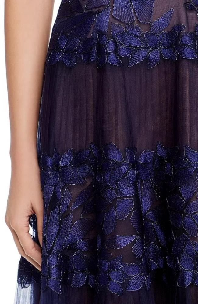 白石麻衣まいやん着用タダシショウジワンピース2サイズ青のレース装飾タイトドレス 白石麻衣さん着用ドレス タダシショージ