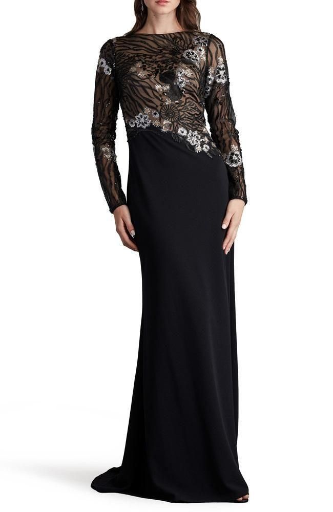 大幅値下げ☆TADASHI SHOJI 黒のレースワンピース タダシショージ TADASHI SHOJI ドレス ワンピース 黒 ベージュ 0