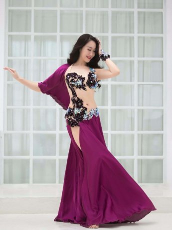 ベリーダンス衣装　豪華セットQC3056(2色)