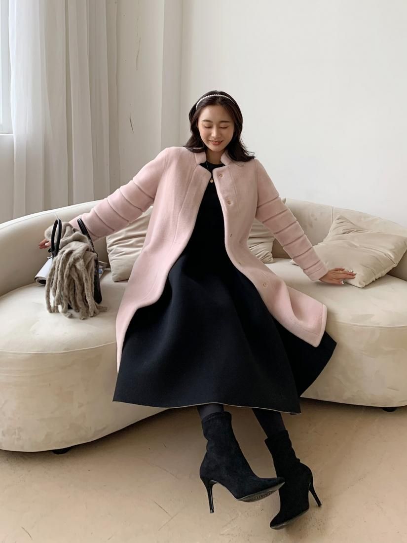 送込【未開封】DREAMIN PINK BOA COAT - ロングコート