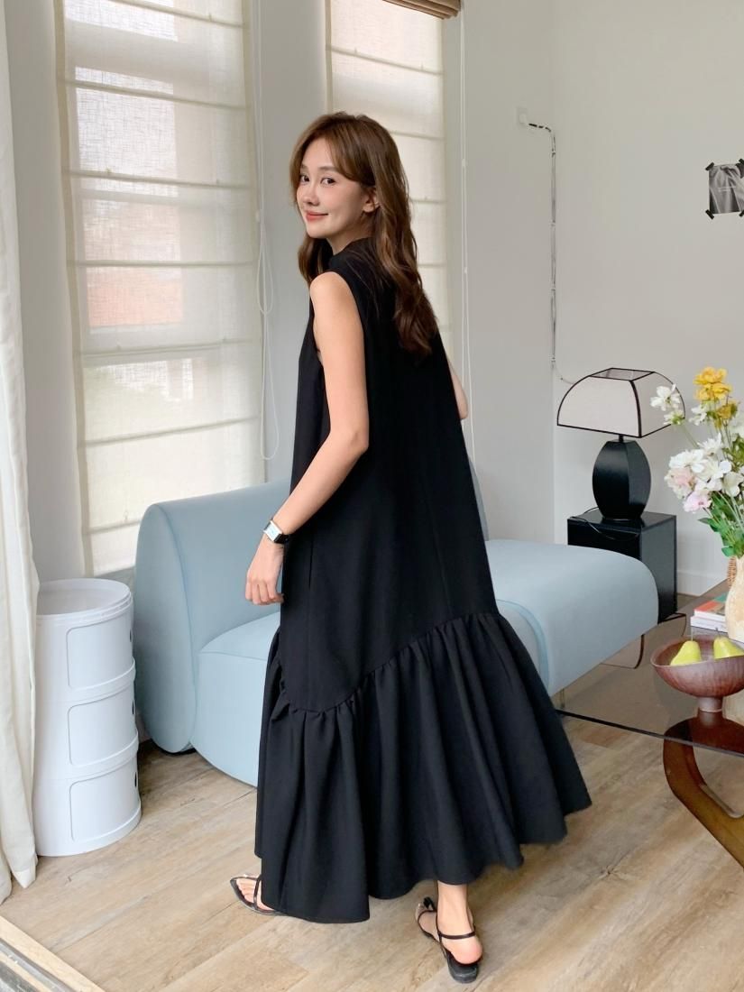 HIGH NECK FRILL DRESS - BIRTHDAY BASH