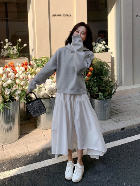 JJǺ ROMANTIC LONG SHIRT DRESS