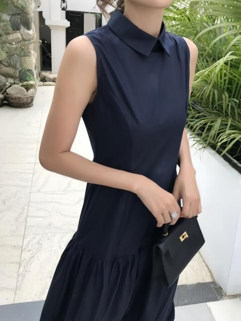 SOUTIEN COLLAR LONG DRESS