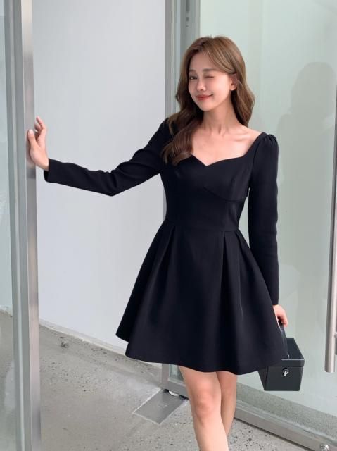 BALLOON MIDI DRESS