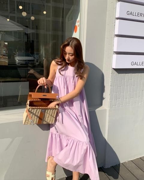 ENA COLOR MIDI DRESS