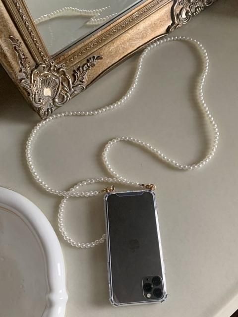 ڴ3 4ܤϤͽPEARL STRAP PHONE CASE