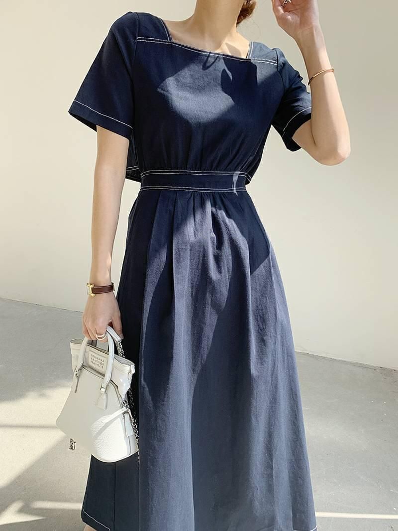 Kr ステッチリネンワンピース Birthday Bash